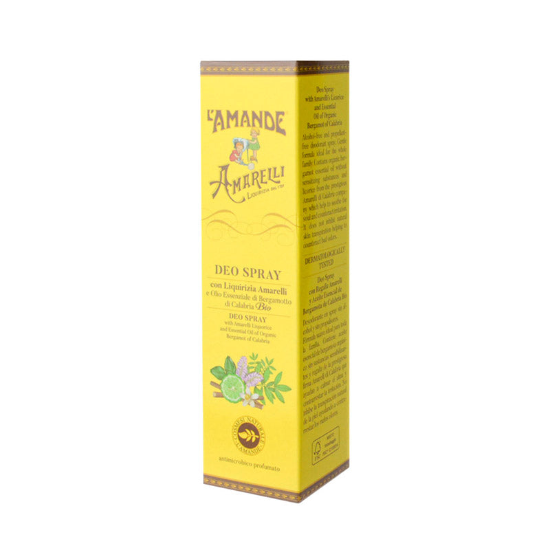 L'amande Deodorante spray con Liquirizia Amarelli e Olio Essenziale di Bergamotto di Calabria Bio Outlet