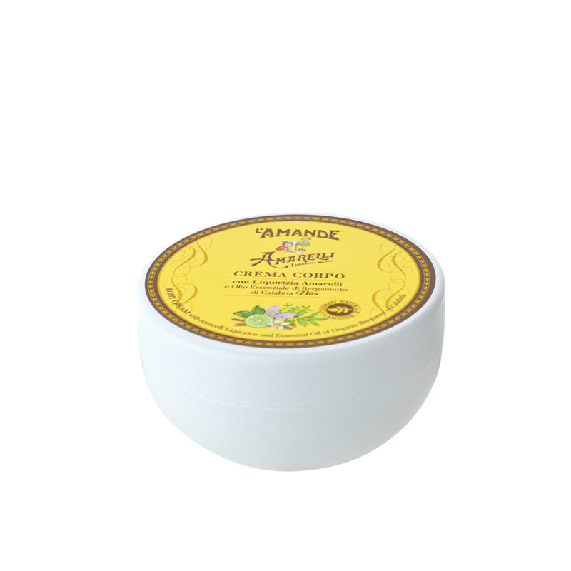 L'amande Crema corpo con Liquirizia Amarelli e Olio Essenziale di Bergamotto di Calabria Bio Negozi Online