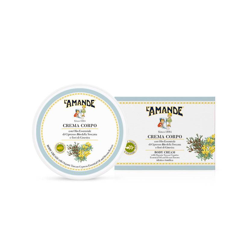 L'amande Crema Corpo Cipresso Bio della Toscana e fiori di Ginestra