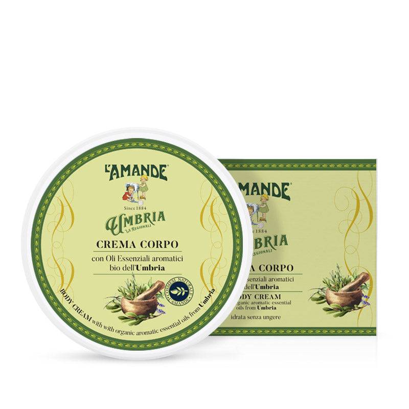 L'amande Crema Corpo con Oli Essenziali aromatici Bio dell’Umbria