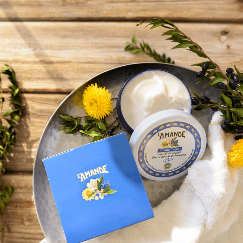 L'amande Crema corpo Fiori e bacche di Sardegna In Linea