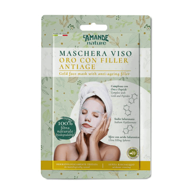 L'amande Maschera viso oro con filler antiage