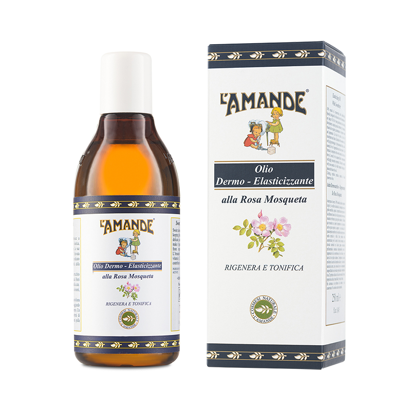 L'amande Olio dermoelasticizzante alla Rosa Mosqueta