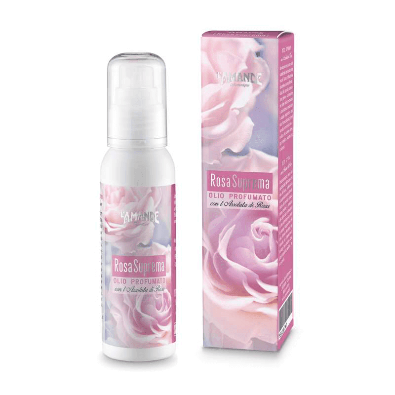 L'amande Olio corpo profumato Rosa suprema