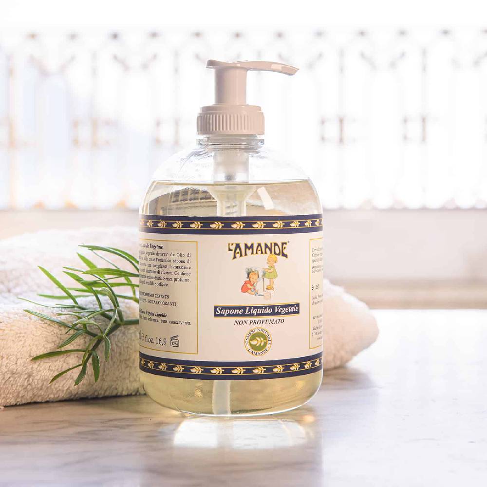 L'amande Sapone liquido vegetale non profumato Vendite Flash