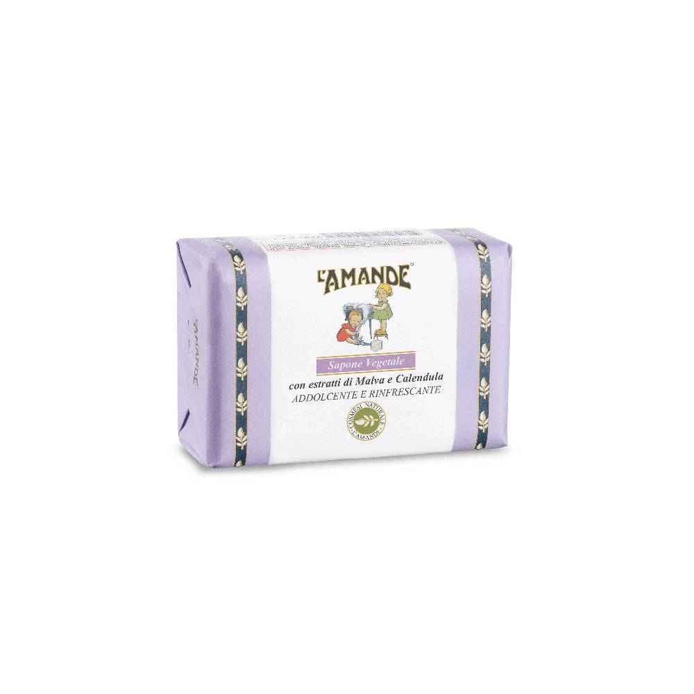 L'amande Sapone vegetale malva e calendula Nuova