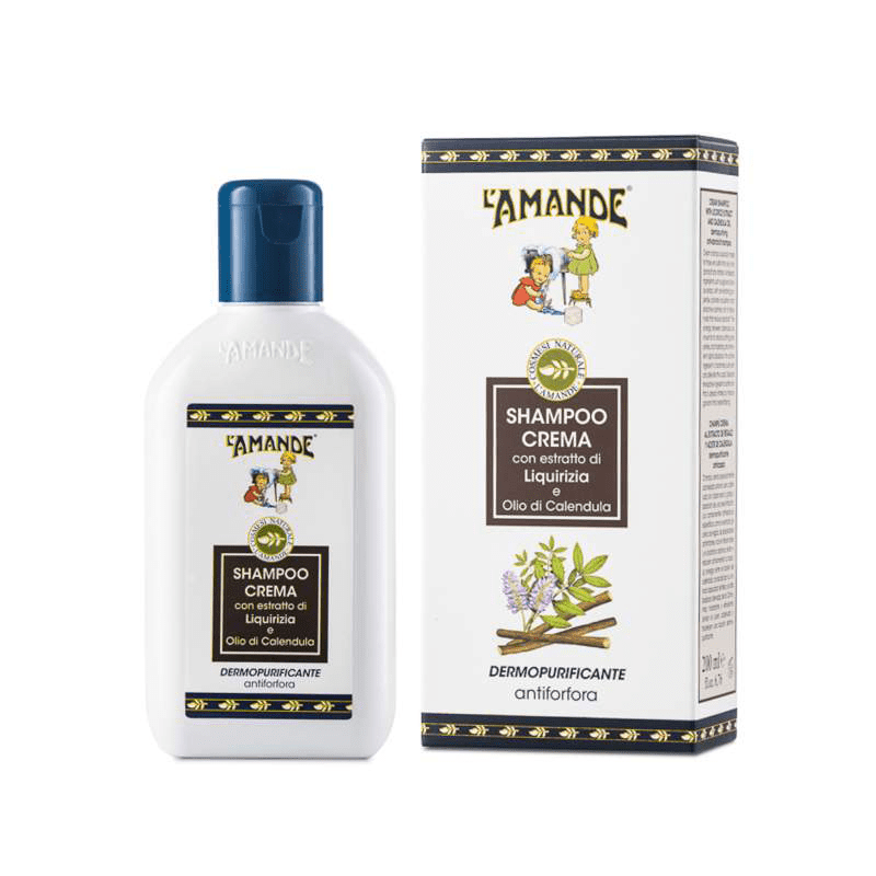 L'amande Shampoo crema antiforfora alla liquirizia