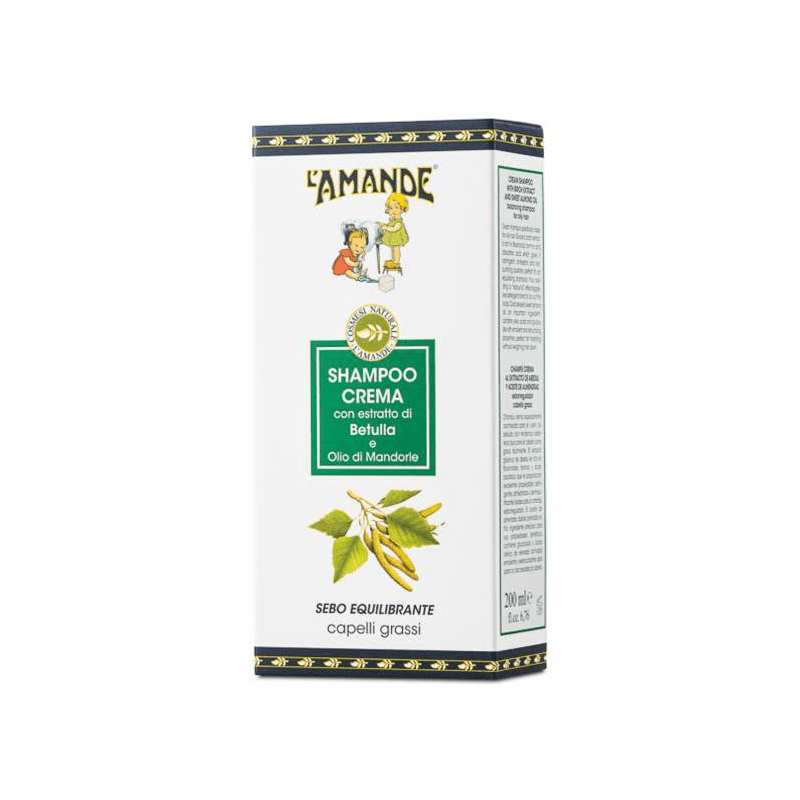 L'amande Shampoo crema per capelli grassi alla betulla Soddisfazione Garantita