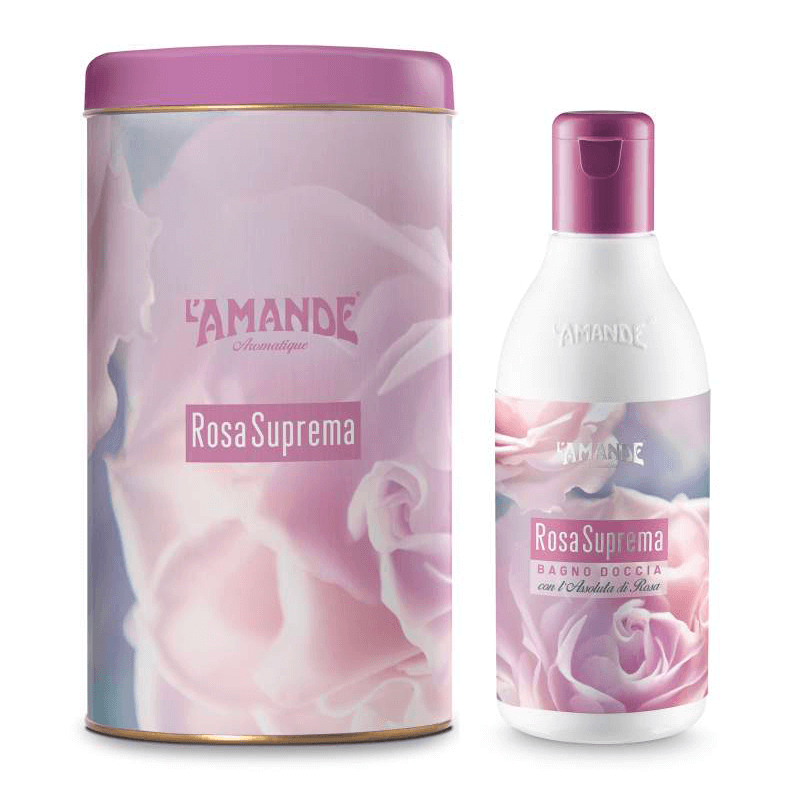 L'amande Bagno doccia in boite Rosa suprema