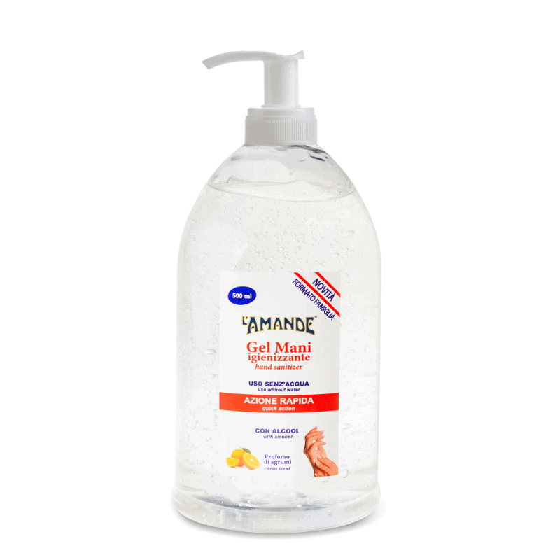 L'amande Gel igienizzante mani 500 ml dispencer