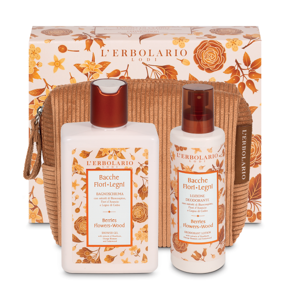 L'erbolario Beauty-Pochette Legno di Cedro Bacche Fiori Legni