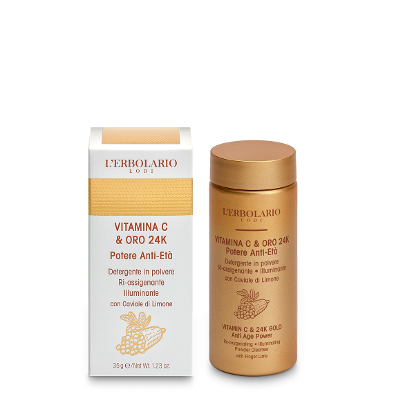 L'erbolario Detergente Viso in Polvere Vitamina C & Oro 24K