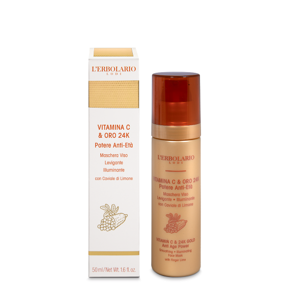 L'erbolario Maschera Viso Vitamina C & Oro 24K