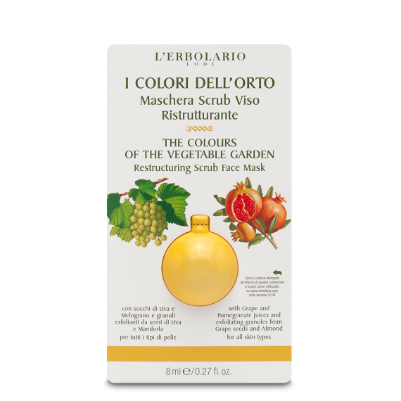 L'erbolario Maschera Scrub Viso Ristrutturante I Colori dell'Orto