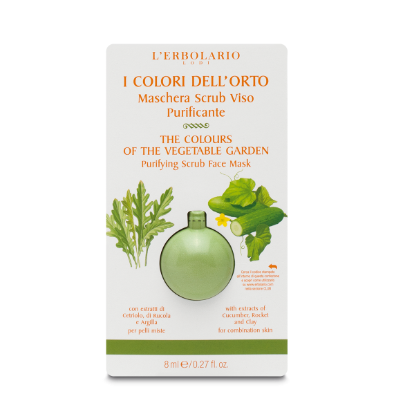 L'erbolario Maschera Scrub Viso Purificante I Colori dell'Orto