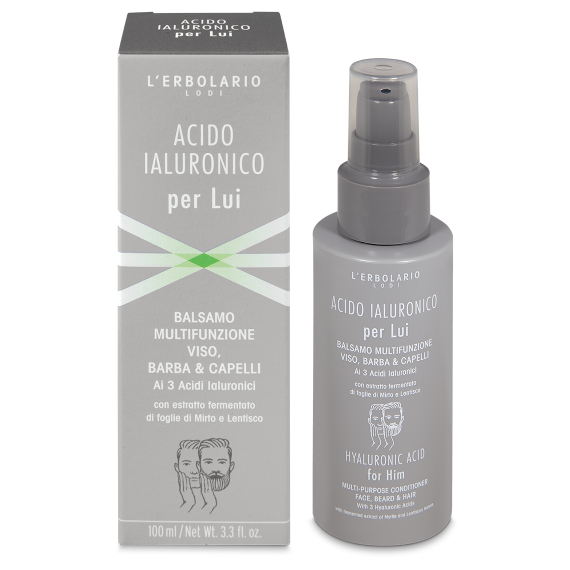 L'erbolario Balsamo Viso, Barba & Capelli Acido Ialuronico per Lui