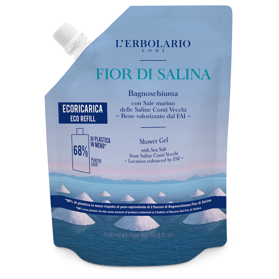 L'erbolario Ecoricarica Bagnoschiuma Fior di Salina