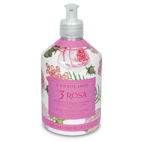 L'erbolario Detergente Mani e Corpo 3 Rosa
