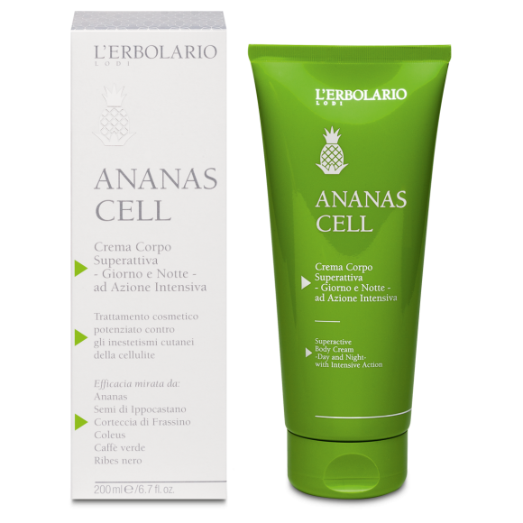 L'erbolario Crema Corpo Superattiva Giorno e Notte Ananas Cell