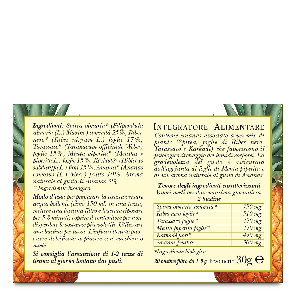 L'erbolario Tisana biologica Ananas Cell Convenienza