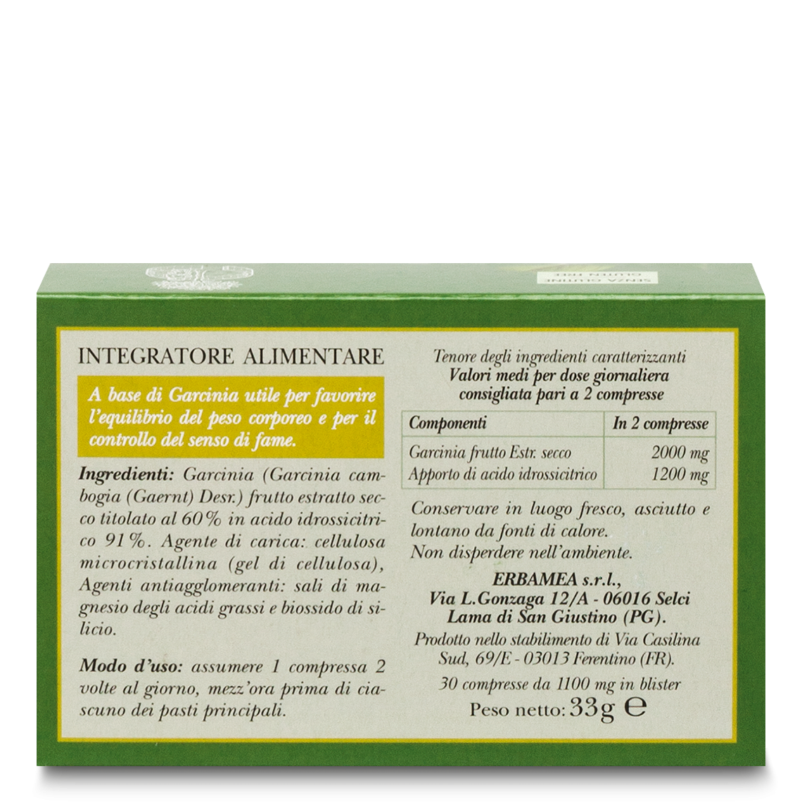 L'erbolario Integratore Garcinia Forte Grande vendita