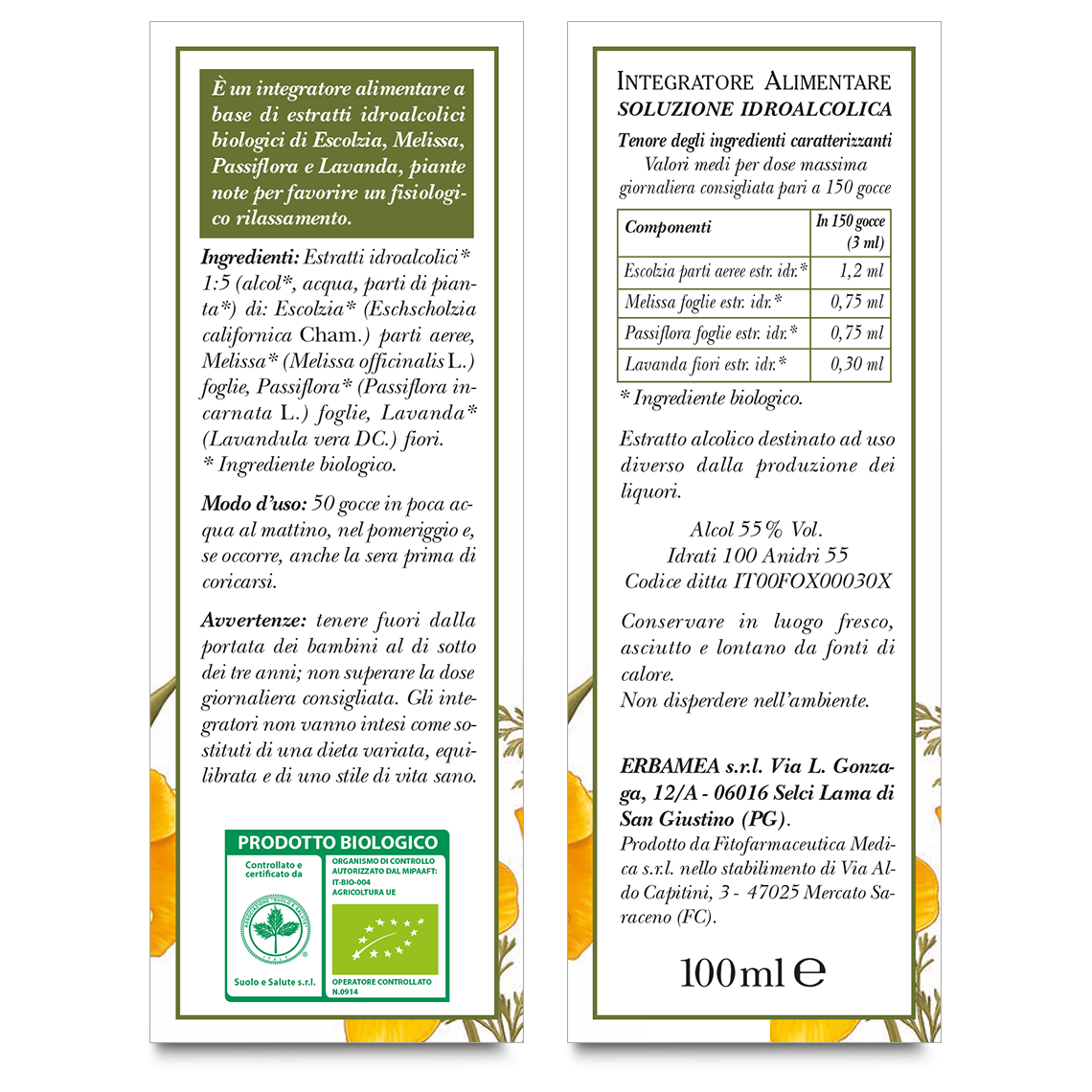 L'erbolario Gocce Biologiche Sedanerv Offerte speciali