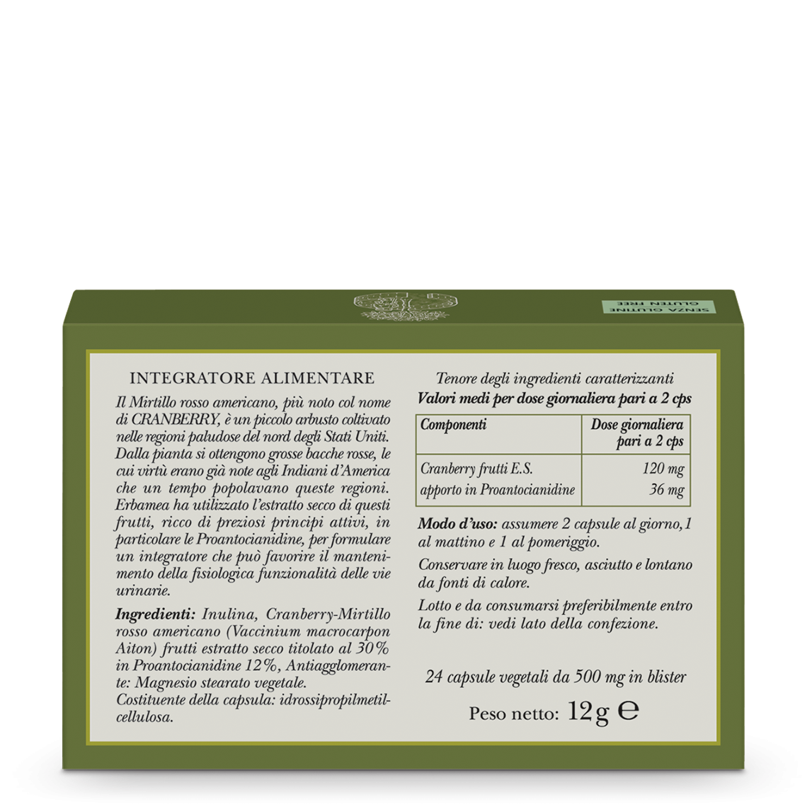 L'erbolario Integratore Cranberry Soddisfazione Garantita