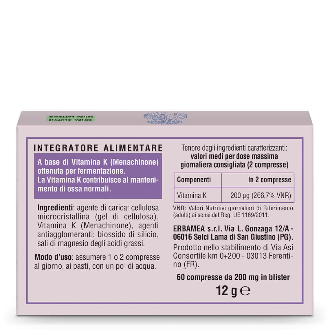 L'erbolario Integratore Vitamina K2 Prezzo Ridotto