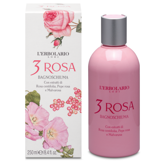 L'erbolario Bagnoschiuma 3 Rosa Sostegno trimestrale