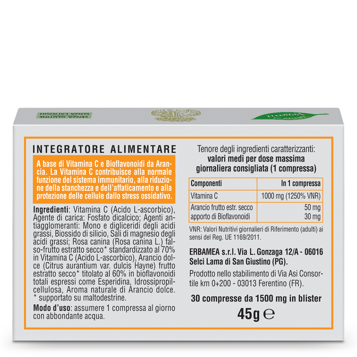 L'erbolario Integratore Vitamina C Prezzo di fabbrica