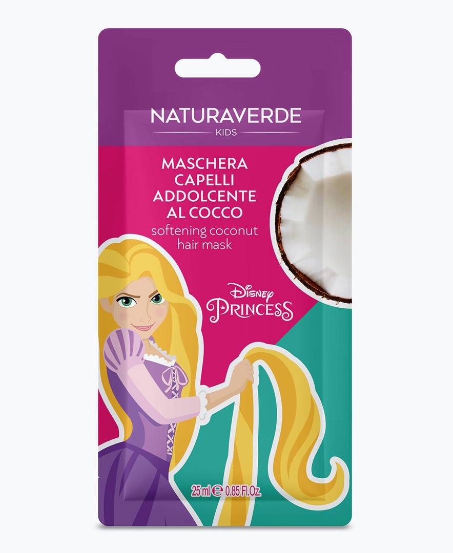 Naturaverde DISNEY PRINCESS RAPUNZEL MASCHERA CAPELLI ADDOLCENTE AL COCCO
