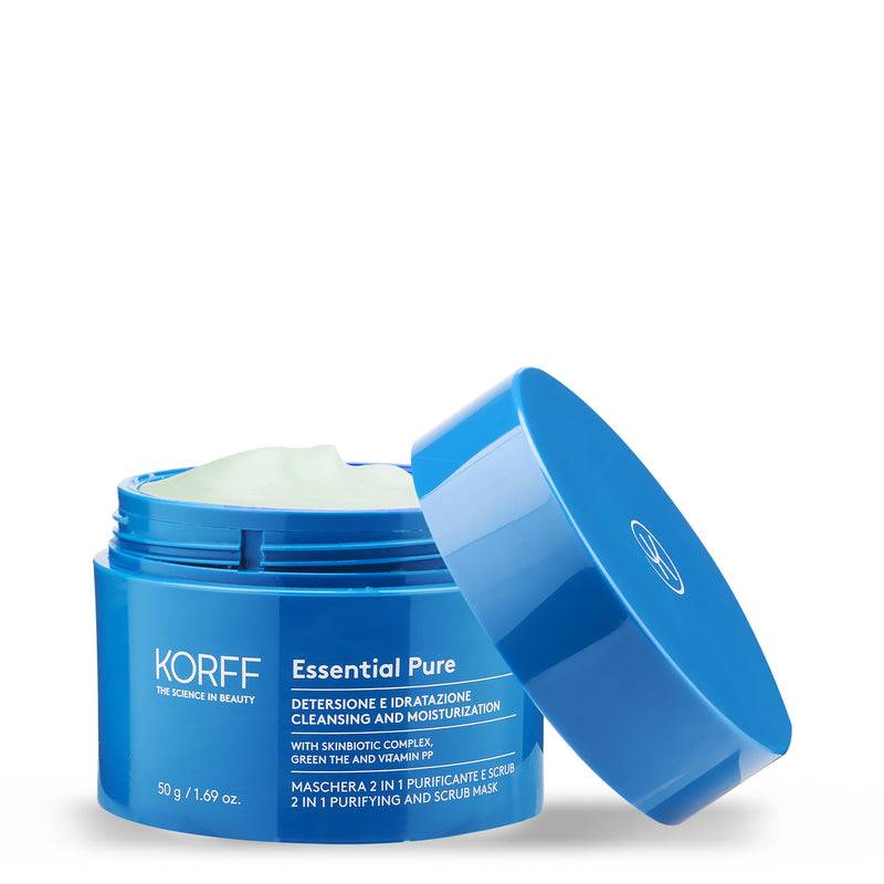 Korff Essential maschera 2 in 1 purificante e scrub Fino Al -60%