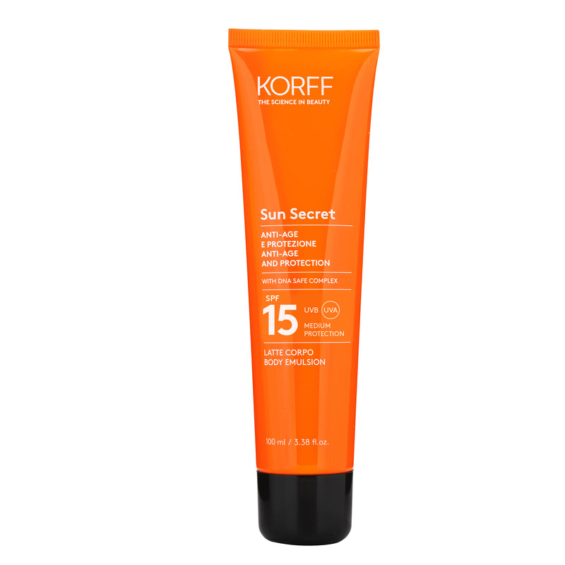 Korff Sun secret latte solare corpo protettivo ed anti-age spf15 Hotsell