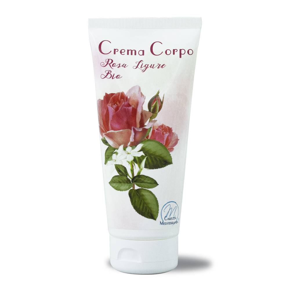 Pilogen Carezza Crema Corpo alla Rosa Ligure BIO 200ml - Carezza Mediterranea