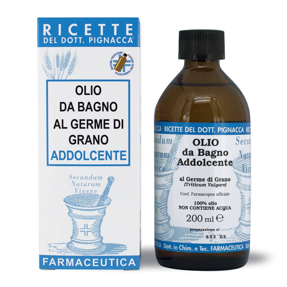 Pilogen Carezza Olio da Bagno al Germe di Grano 200ml - Ricette del Dott.Pignacca