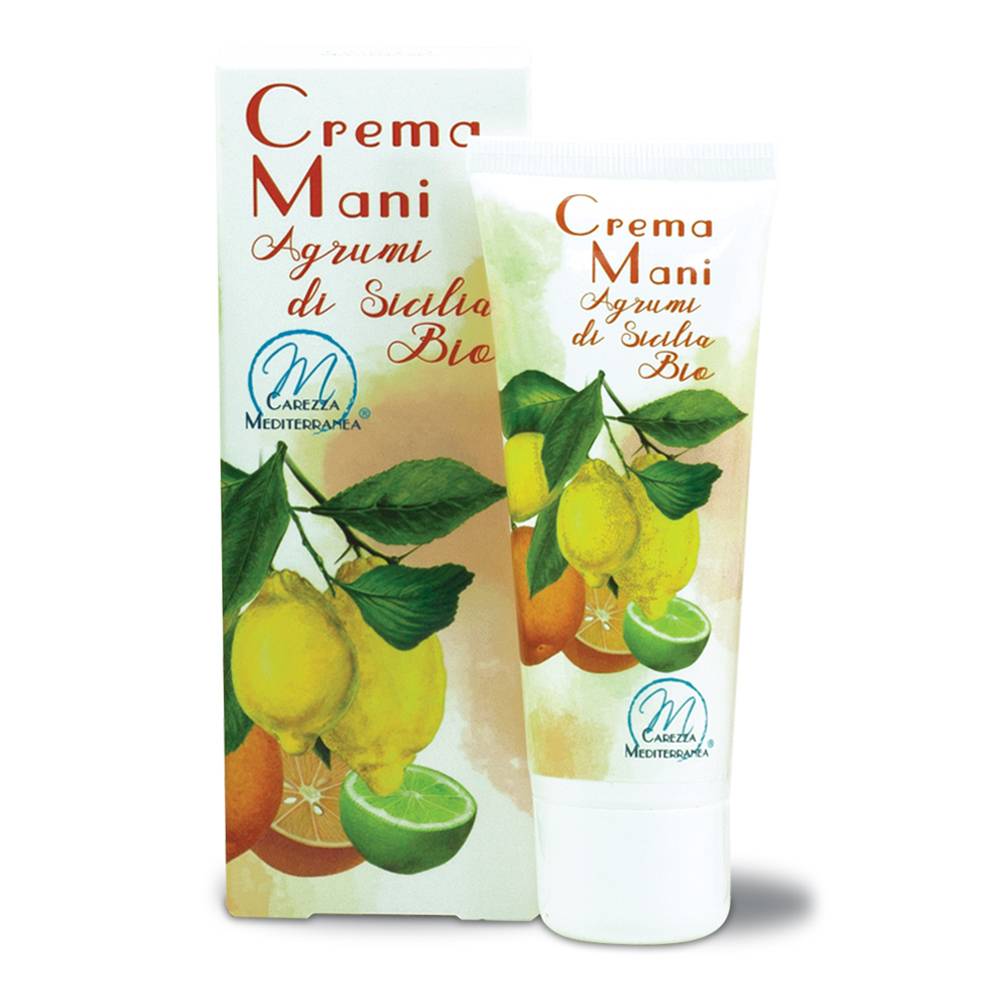 Pilogen Carezza Crema Mani agli Agrumi di Sicilia BIO 75ml - Carezza Mediterranea