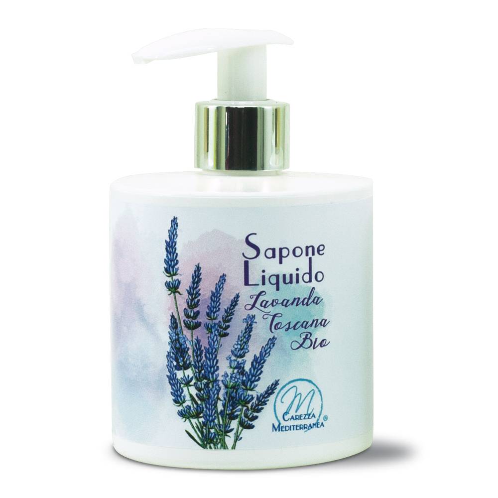 Pilogen Carezza Sapone Liquido alla Lavanda Toscana BIO 350ml - Carezza Mediterranea