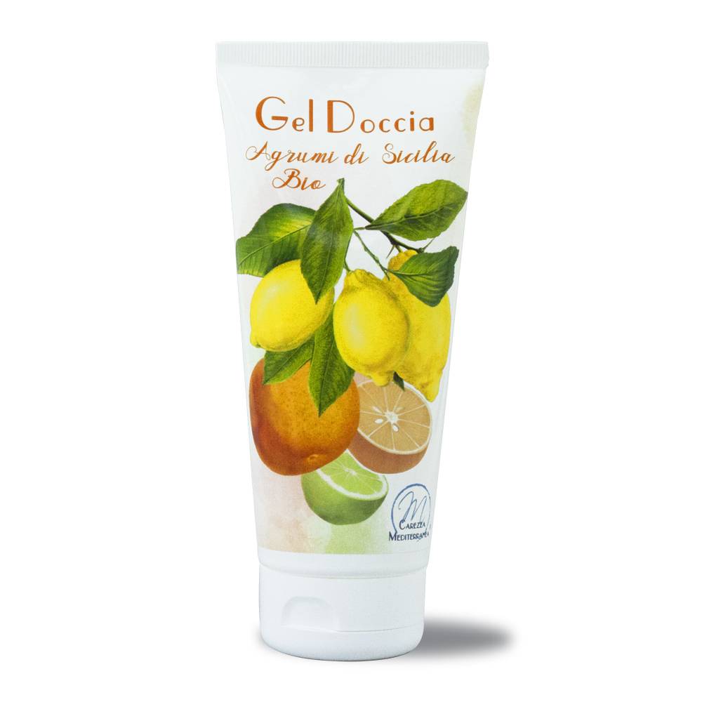 Pilogen Carezza Gel Doccia agli Agrumi di Sicilia BIO 200ml - Carezza Mediterranea Italia