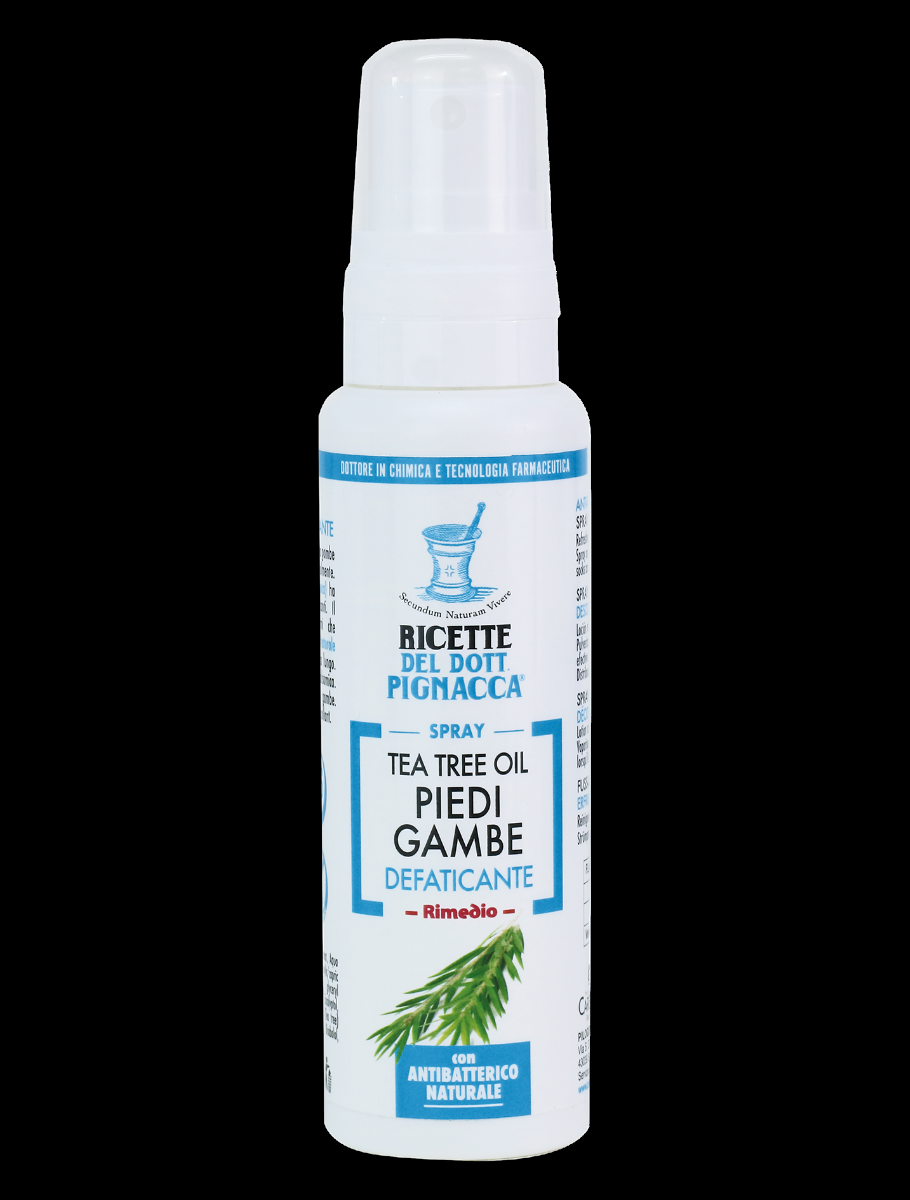 Pilogen Carezza Tea Tree Oil Spray per Piedi e Gambe 100ml - Ricette del Dott. Pignacca