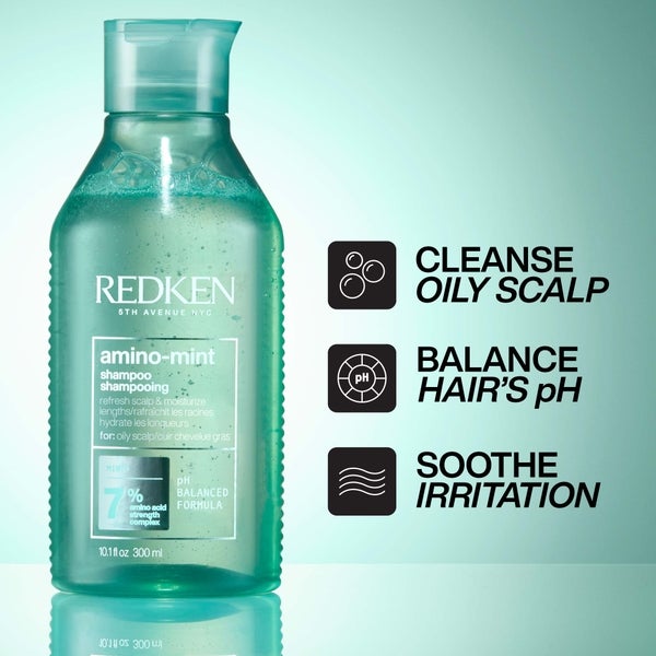 Redken Redken Amino Mint Scalp Cleansing for Greasy Hair Shampoo and All Soft Hydrating Care Conditioner Bundle Offerta