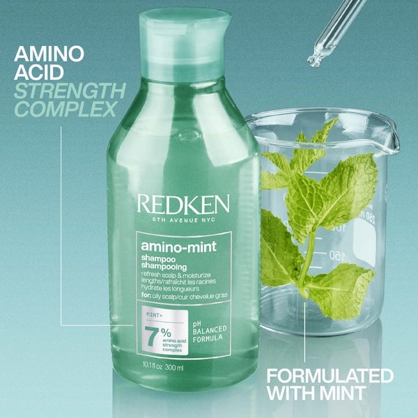 Redken Redken Amino Mint Scalp Cleansing for Greasy Hair Shampoo and All Soft Hydrating Care Conditioner Bundle Offerta