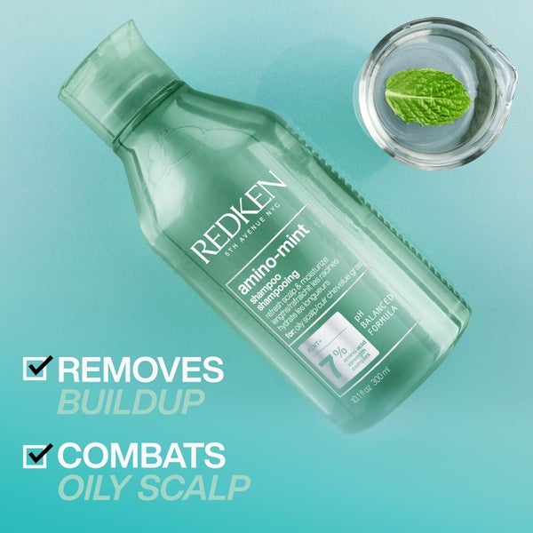 Redken Redken Amino Mint Scalp Cleansing for Greasy Hair Shampoo and All Soft Hydrating Care Conditioner Bundle Offerta