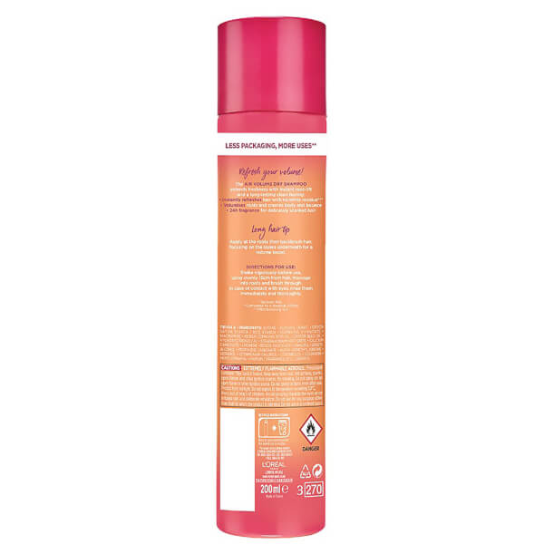 Lu0027Oréal Paris L'Oréal Paris Elvive Dream Lengths Air Volume Cleansing Dry Shampoo 150ml Promozione
