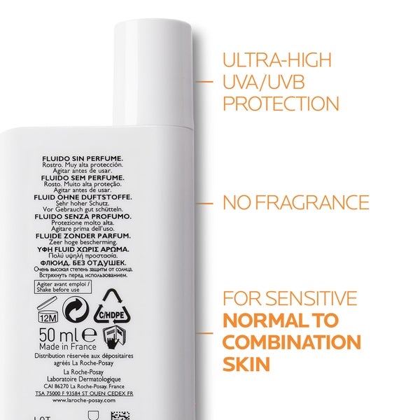 La Roche-Posay La Roche-Posay Anthelios UVMune 400 Invisible Fluid SPF50+ Crema solare 50ml Negozio