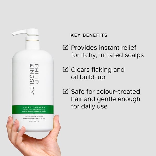 Philip Kingsley Philip Kingsley Flaky Itchy Scalp Shampoo 1000ml - (del valore di £ 88.00) Presa