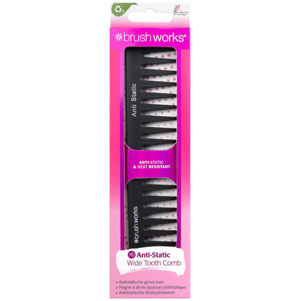 brushworks brushworks HD Pettine antistatico a denti larghi In Vendita