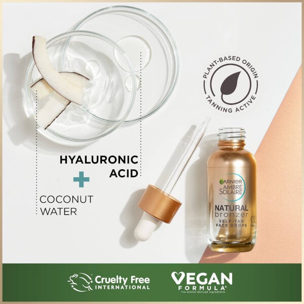 Garnier Garnier Ambre Solaire Natural Bronzer Self-Tan Face Drops 30ml Novità