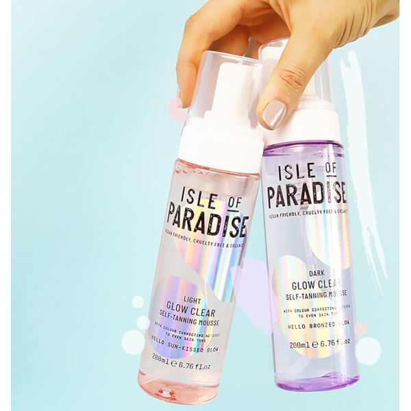 Isle of Paradise Mousse Autoabbronzante Glow Clear Isle of Paradise- Scuro 200ml Convenienza