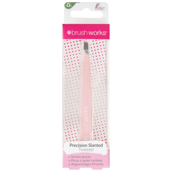 brushworks brushworks Precision Slanted Tweezers Vendita Economica