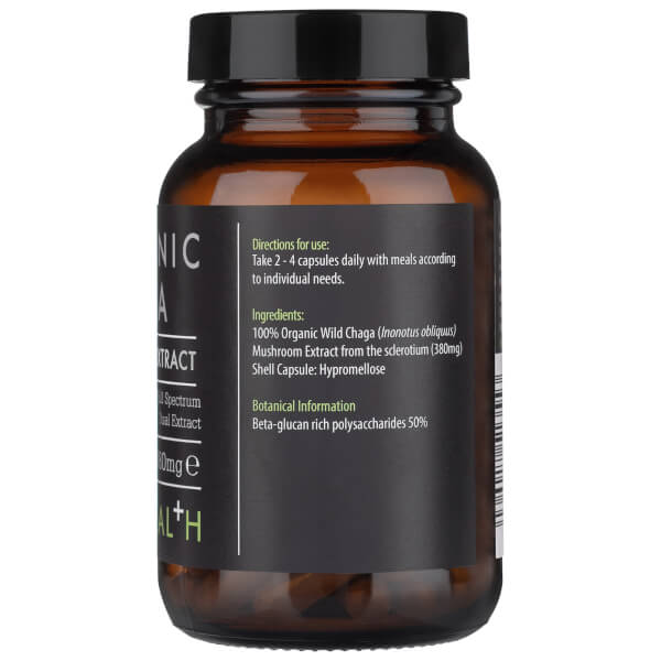 KIKI Health KIKI Health Organic Chaga Extract Mushroom (60 Vegicaps) Vendita calda